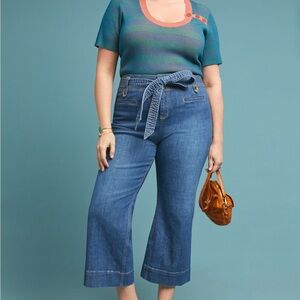 Pilcro high rise cropped flare jeans